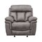 Armen Living Estelle Power Recliner Chair in Gunmetal Fabric LCES1GM - alternate 3